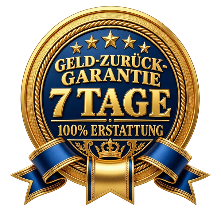 Siegel für die 7-Tage-Geld-zurück-Garantie